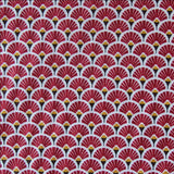 Nappe motif Eventail 150x150 bordeaux