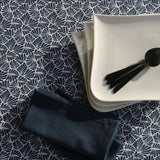 Nappe motif Antibes 150x250 marine