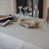 Nappe motif Eventail 300x150 natural