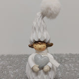 Figurine enfant noel coeur